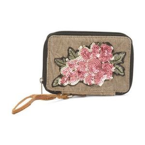 MONA B

Upcycled Rosabella Small Wallet with leather details